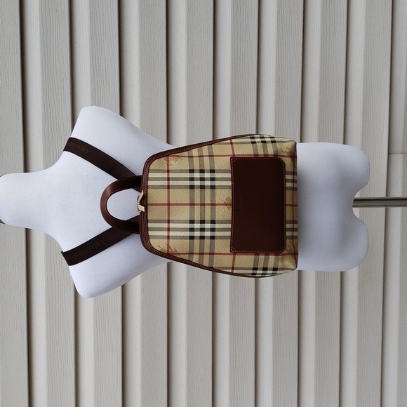 BURBERRY HAYMARKET CHECK VINTAGE BACKPACK - Picture 2 of 14